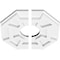 Ekena Millwork Logan Architectural Grde PVC Contemporary Ceiling Medallion, Two Piece, 10"OD x 3"ID x 3 1/2"C x 1"P CMP10LG2-03000 - alternate 4